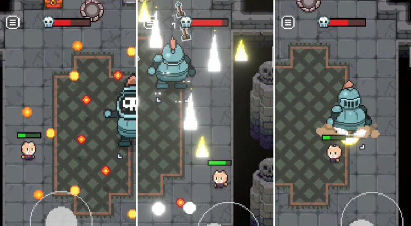 スケルトン騎士の攻撃