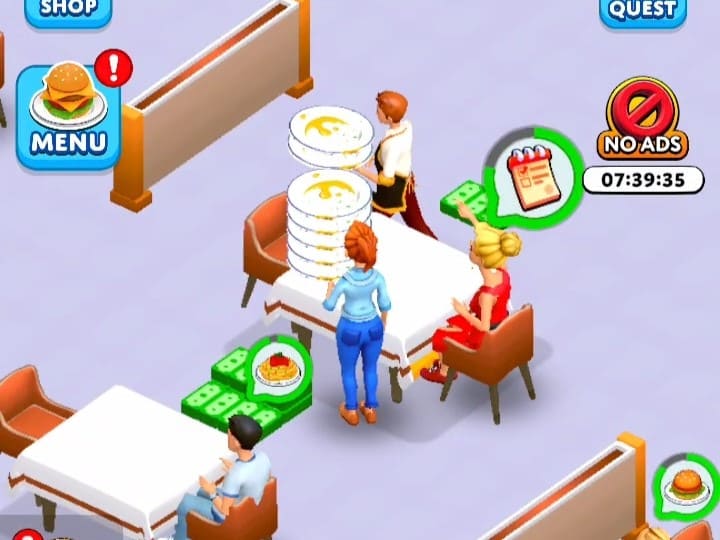 自分で接客する